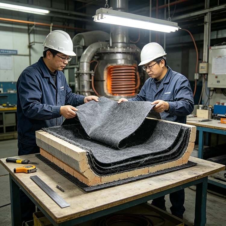 Carbon Fiber Thermal Insulation Felt for Induction Furnaces